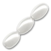 Olives nacrées 6x4 mm White x50|raw }}