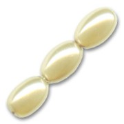 Olives nacrées 6x4 mm Cream x50|raw }}