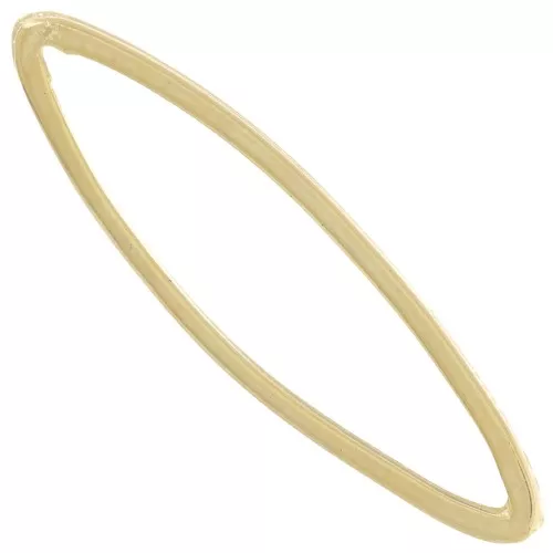 Intercalaires ovales 29x8 mm - Doré à l'or fin x6
