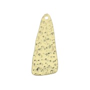 Sequin triangle martelé pour la création de bijoux fantaisie 25x10mm - Doré x1|raw }}