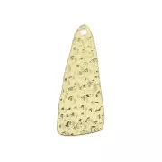 Sequin triangle martelé pour la création de bijoux fantaisie 25x10mm - Doré x1