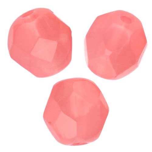 Facettes 6 mm Milky Pink x25