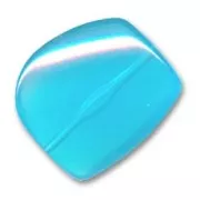 Rectangle 34x30 mm Aquamarine