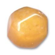 Ronde facettée 20 mm Chalk Orange