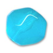 Ronde facettée 20 mm Aquamarine