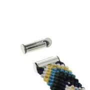 Embout pour fermoir aimanté interchangeable Hiilos 11 mm - Argenté x1