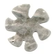 Intercalaire design 2 trous 36 mm argenté vieilli x1