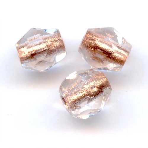 Facettes 3 mm Crystal Copper Lined x50