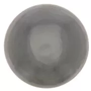 Cabochon rond 15 mm Hematite