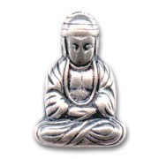 Bouddha 24 mm argenté vieilli x1