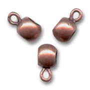 Boules métal attache breloques 6x4 mm cuivré vieilli x6|raw }}