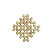Intercalaire / Pendentif losange en perles en bois 34 mm pour création bijoux x1|raw }}