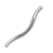 Tubes twistés 18x1 mm - Argent 925 x10