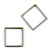 Intercalaires carrés 18 mm bronze x6|raw }}