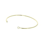 Bracelet jonc ovale 2 anneaux 59x48 mm à décorer - Doré x1|raw }}