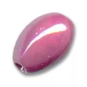 Olive en céramique 18x13 mm Fuchsia irisé