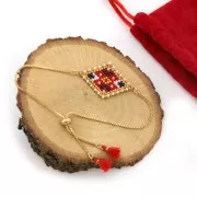 Bracelet réglable pour intercalaire - maille vénitienne 21 cm - Doré x1