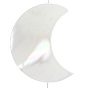 Perles Lune 12x9.5 mm - Naturel x4