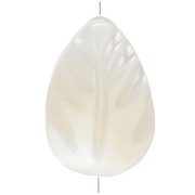 Perles en Nacre - Feuilles - 9.5x6. mm - pour la création de bijoux fantaisie x4