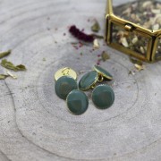 Bouton à queue pour la couture en métal - Atelier Brunette -Gem 9 mm Cedar x1