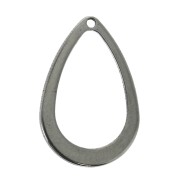 Pendentifs gouttes en Acier inox 17x11 mm pour la création de bijoux fantaisie x10