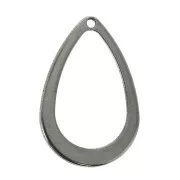 Pendentifs gouttes en Acier inox 17x11 mm pour la création de bijoux fantaisie x10