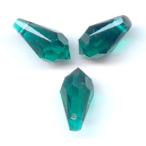 Gouttes PureCrystal 6000 11x5.5 mm Emerald x8