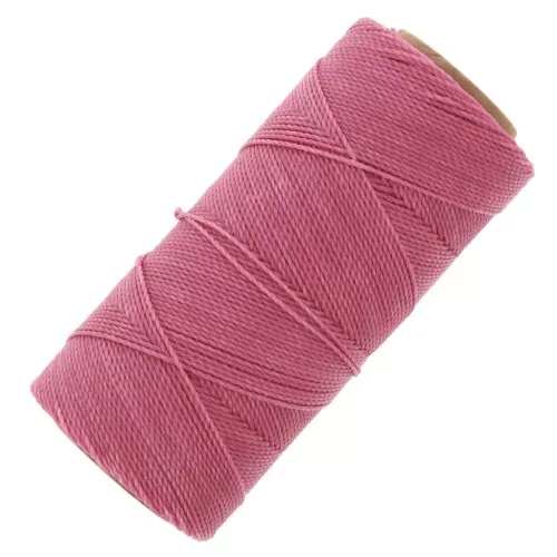 Bobine de fil ciré Linhasita pour micro macramé 1 mm - Candy Pink (629) x168m