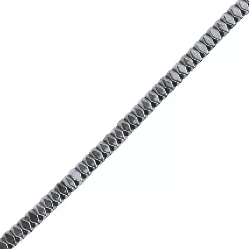 Mini rondelles facettées imitation hématite 2 mm Labrador x39 cm