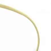 Cordon élastique uni 5 mm - Noir x 1 m