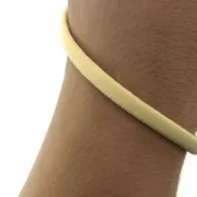 Cordon élastique uni 5 mm - Noir x 1 m