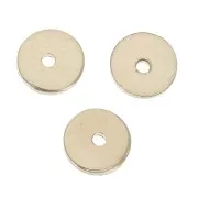 Perles rondelles Heishi 6x0.7 mm en Gold filled (or laminé) x4