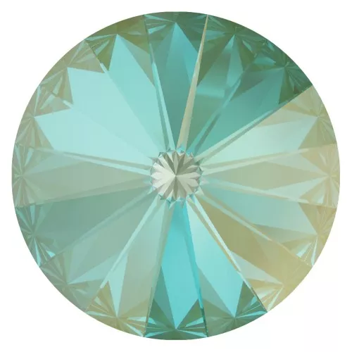 Cabochon PureCrystal 1122 Rivoli 14 mm Crystal Silky Sage DeLite x1
