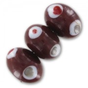 Ronde aplatie 18 mm Dark Red Coral x1|raw }}