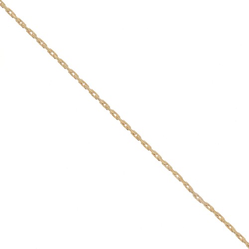 Chaîne fine maille Paloma espacée 0.6mm Gold filled (or laminé)  x50 cm