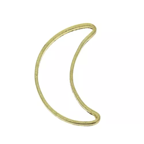 Pendentifs lunes évidées 15x9 mm pour la création de bijoux DIY - Doré x10