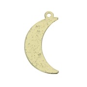 Pendentif lune martelée 17x9 mm pour la création de bijoux DIY - Doré x1