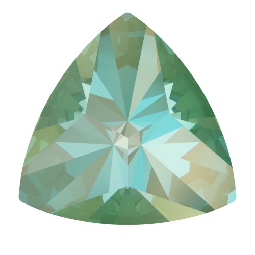 Cabochon triangle PureCrystal 4799 9 mm Crystal Silky Sage Delite x 1