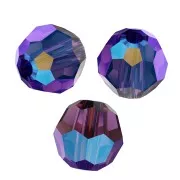 Perles rondes  PureCrystal 5000 6 mm Amethyst Shimmer x6