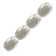 Perles nacrées PureCrystal Grain de riz - 5824 4 mm White Pearl x20|raw }}