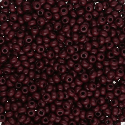 Perles rocailles Preciosa  11/0 2 mm - Opaque Chocolate x20g