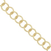 Chaîne maille Forçat ronde 4.7 mm - Doré à l'or fin x1m