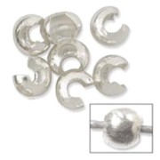 Caches perles à écraser 4 mm en Argent 925 x20