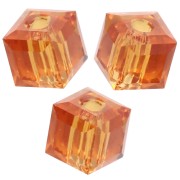 Cubes PureCrystal 5601 4 mm Topaz x8|raw }}