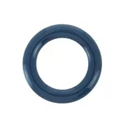 Intercalaire anneau style donuts en résine époxy 23mm Bleu Pétrole x1