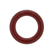 Intercalaire anneau style donuts en résine époxy 23mm - Rouge foncé x1