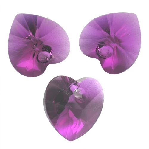 Coeur PureCrystal 6228 14,4x14 mm Amethyst x1