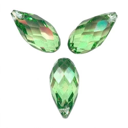 Gouttes PureCrystal 6010 11x5.5 mm Peridot x4