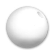 Perle ronde gros trou 20 mm White x1|raw }}