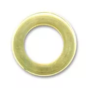 Anneaux 13 mm doré à l'or fin x6